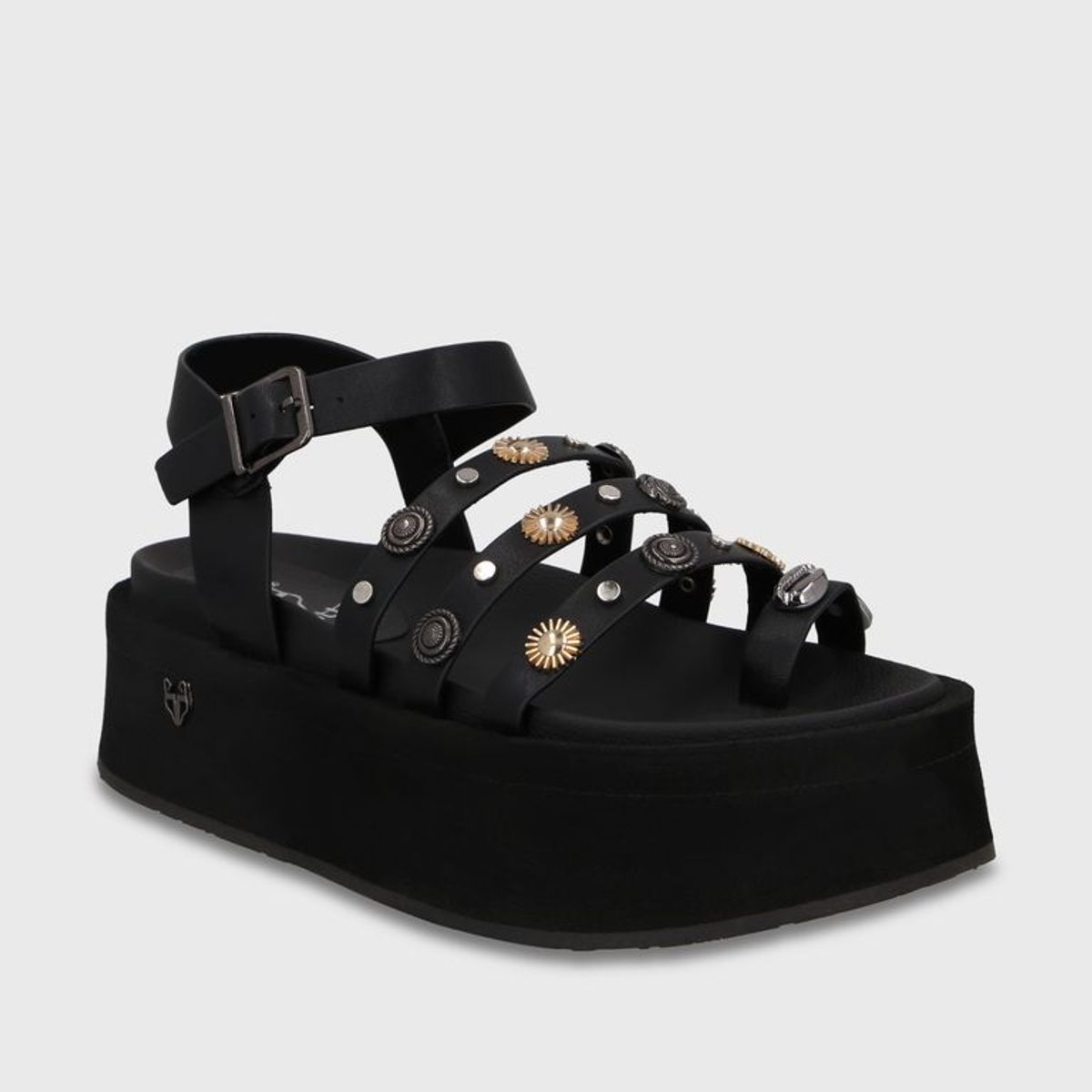 GOTTA - Sandalia Plataforma Negra Mujer 55943