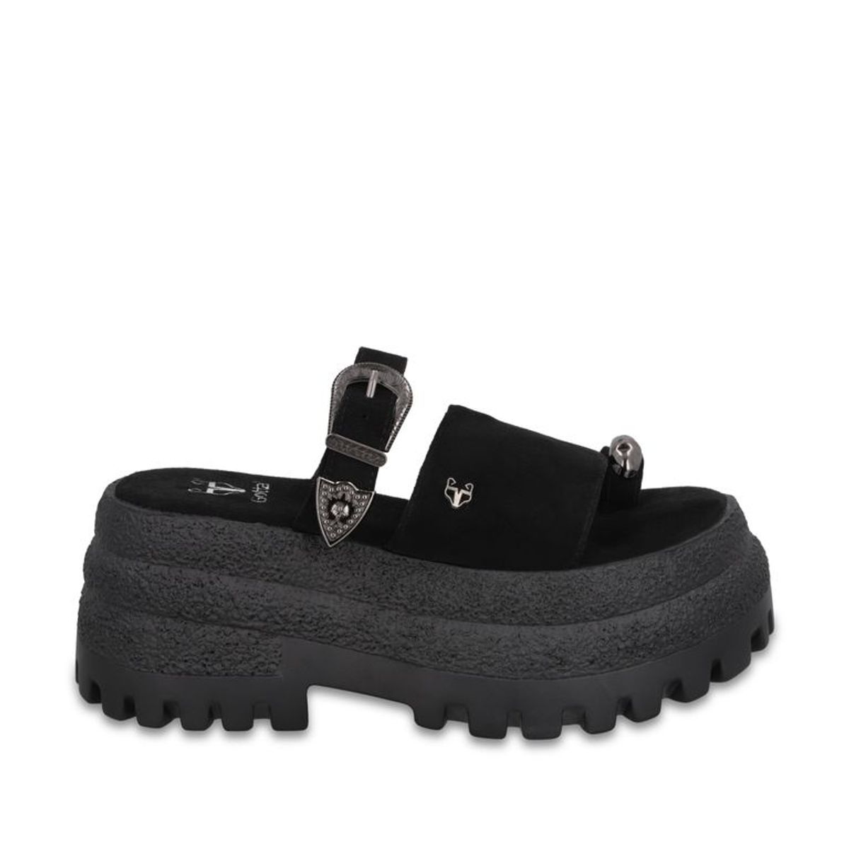 GOTTA - Sandalia Plataforma Negra Mujer 55295