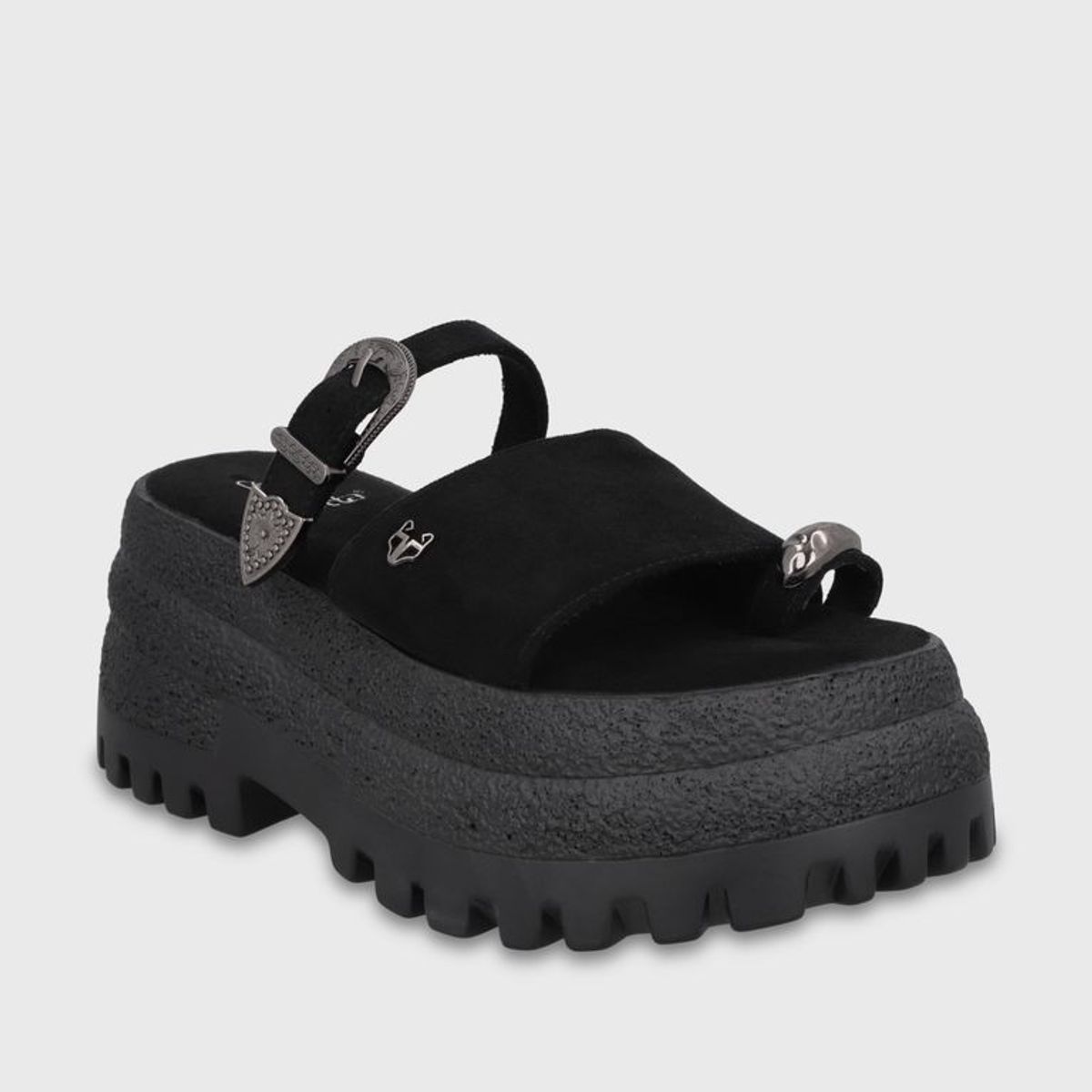GOTTA - Sandalia Plataforma Negra Mujer 55295