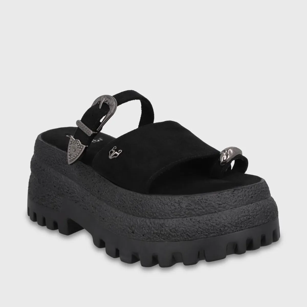 GOTTA - Sandalia Plataforma Negra Mujer 55295