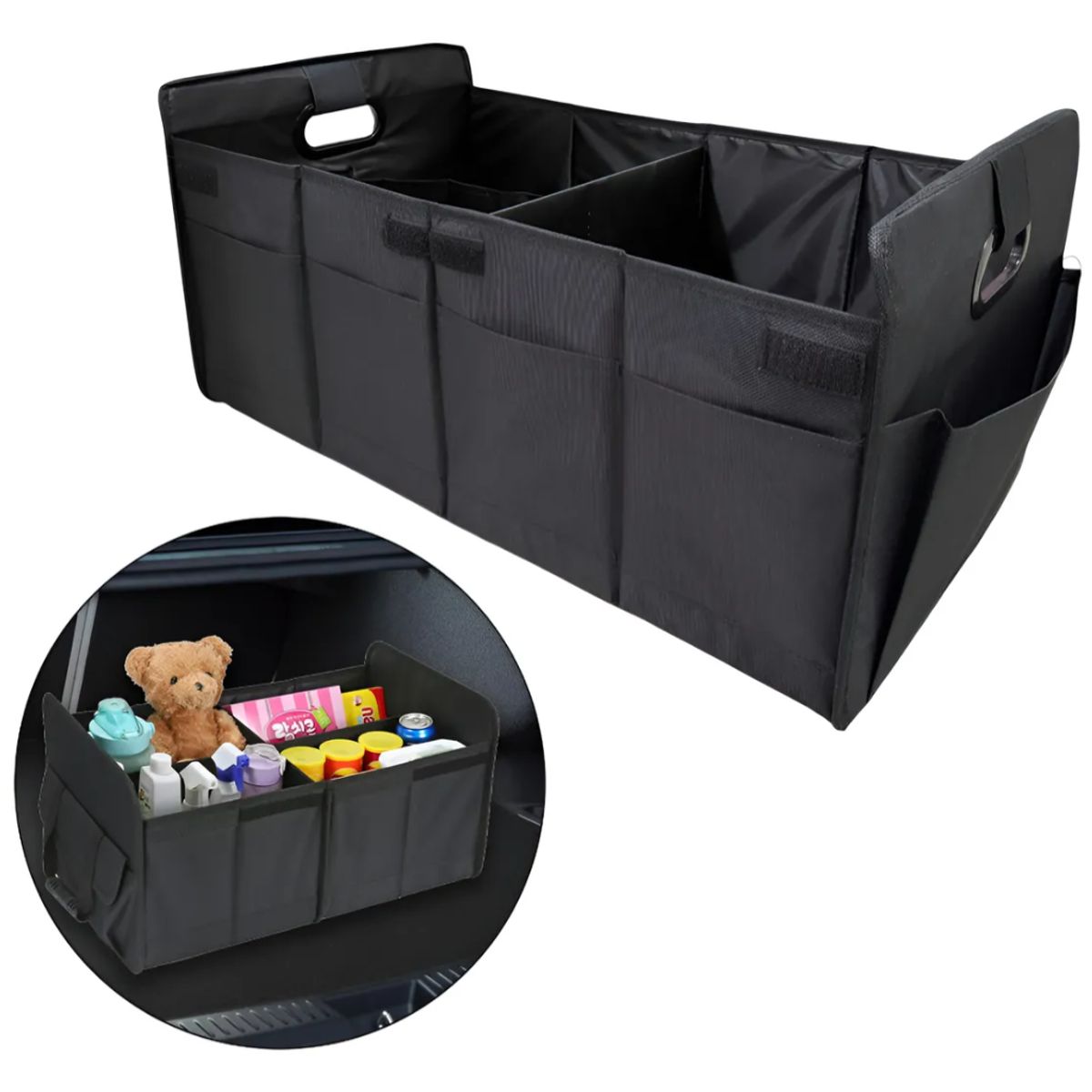 OKAY - Organizador Negro Auto Caja Bolso Plegable Maletero Vehiculo