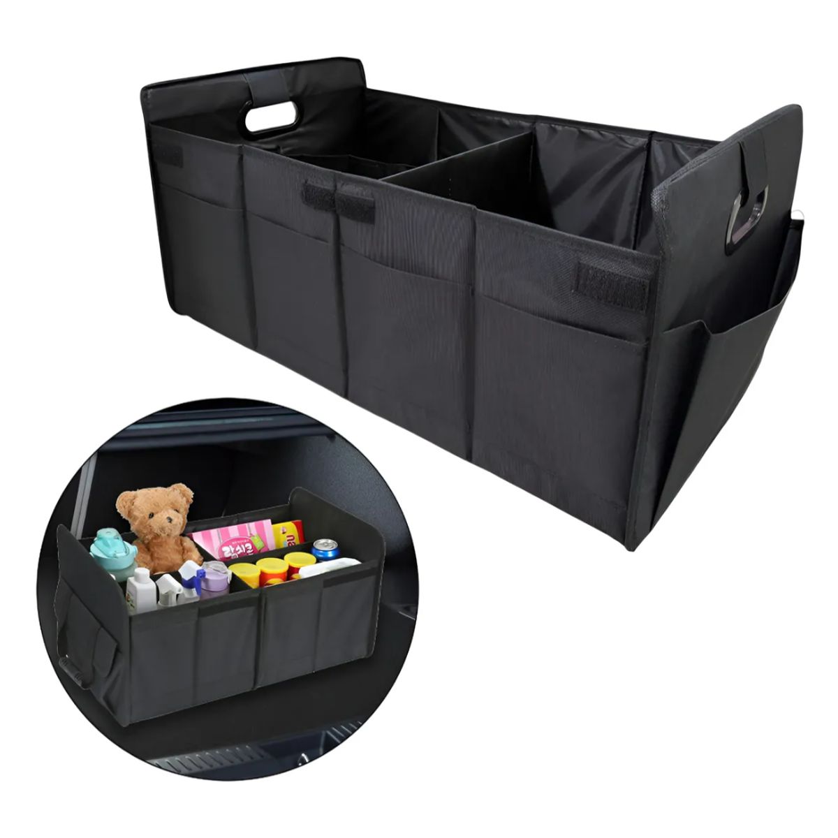 OKAY - Organizador Negro Auto Caja Bolso Plegable Maletero Vehiculo