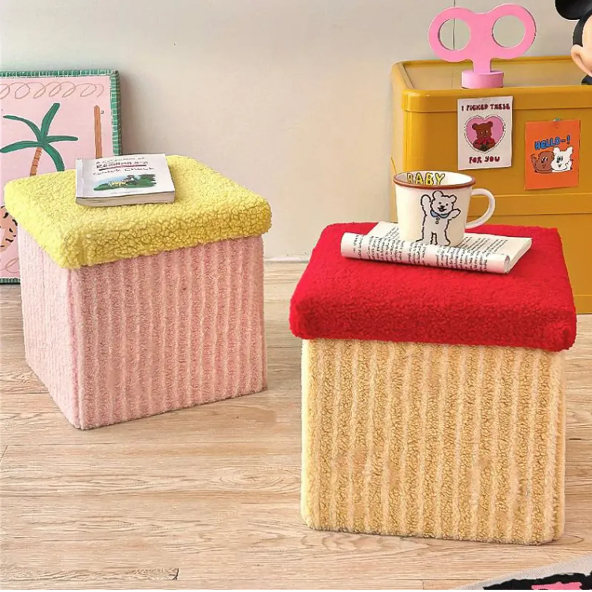 OKAY - Silla Cubo Organizador Caja Plegable Para Juguetes De Niños