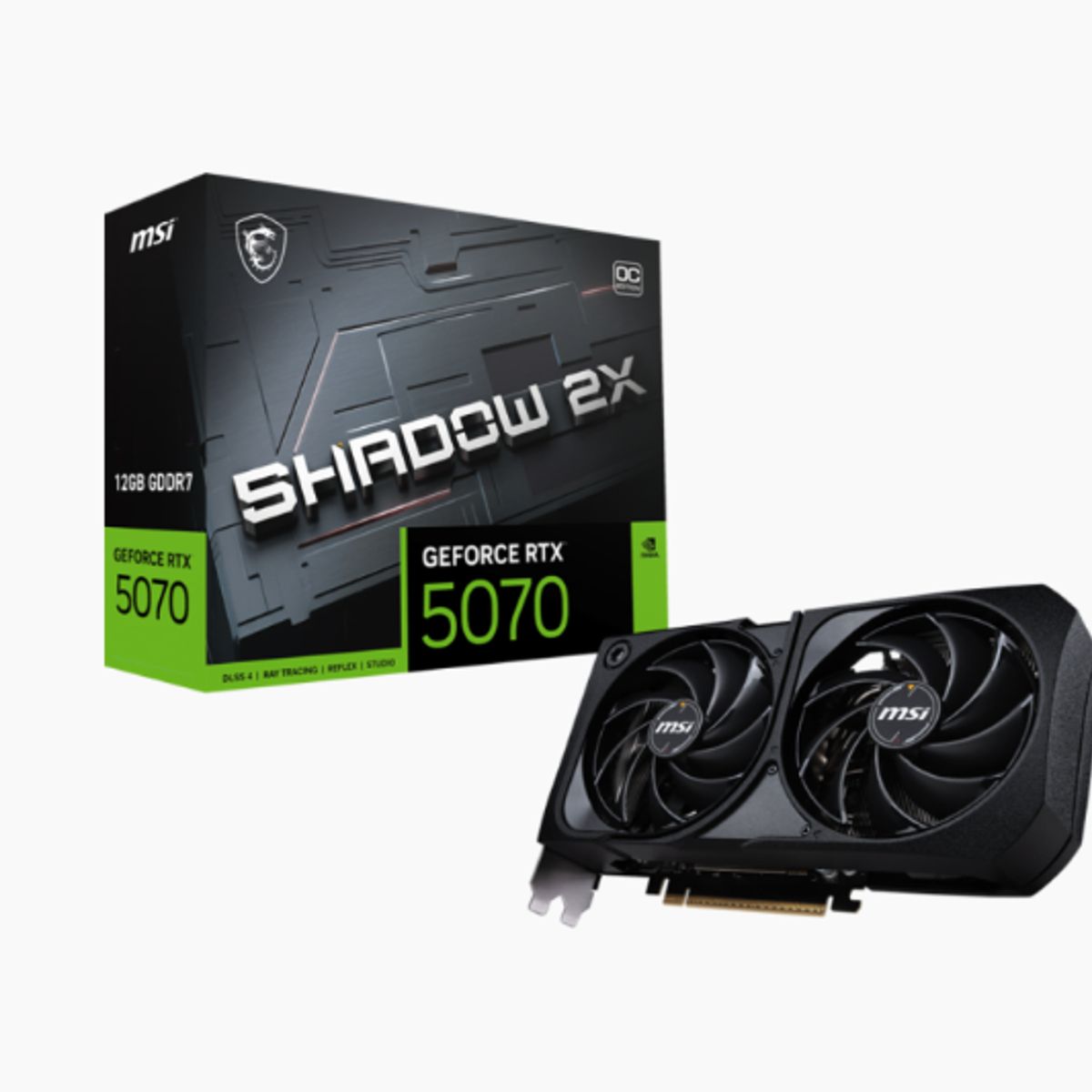MSI - Tarjeta de Video - MSI  Shadow 2X - Nvidia RTX 5070 12G OC