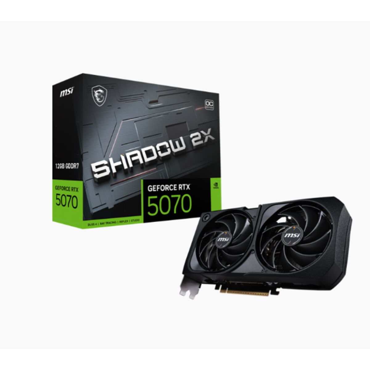 MSI - Tarjeta de Video - MSI  Shadow 2X - Nvidia RTX 5070 12G OC