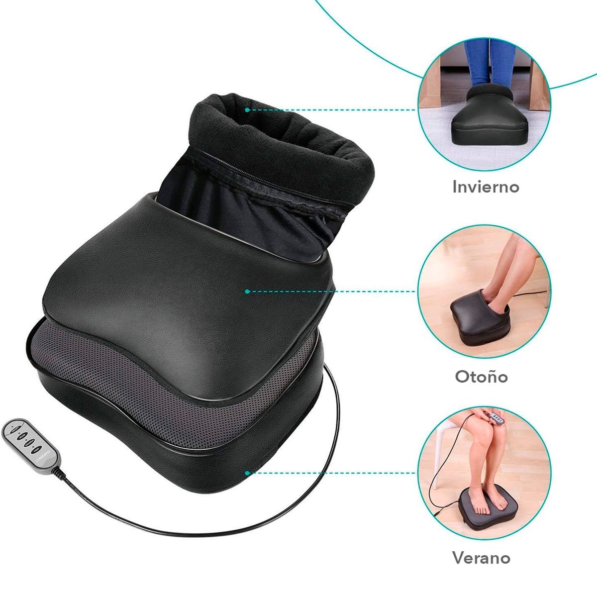 NAIPO - Masajeador de Pies y Piernas Naipo Mgf-1005