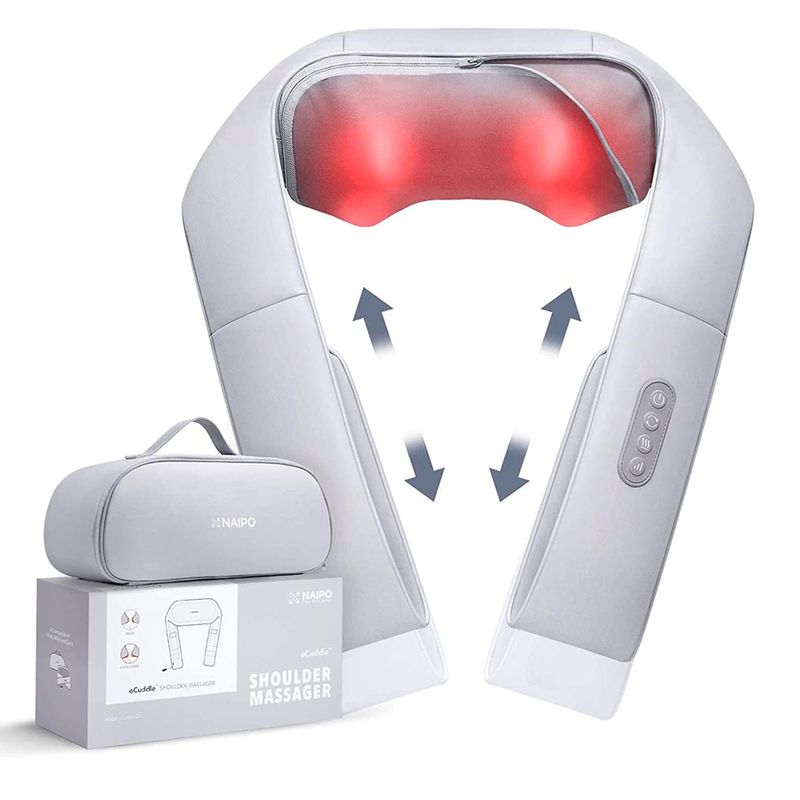 NAIPO - Masajeador Shiatsu de Cuello y Espalda con calor Naipo Ocuddle-C1