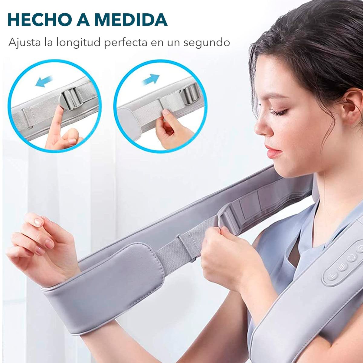 NAIPO - Masajeador Shiatsu de Cuello y Espalda con calor Naipo Ocuddle-C1