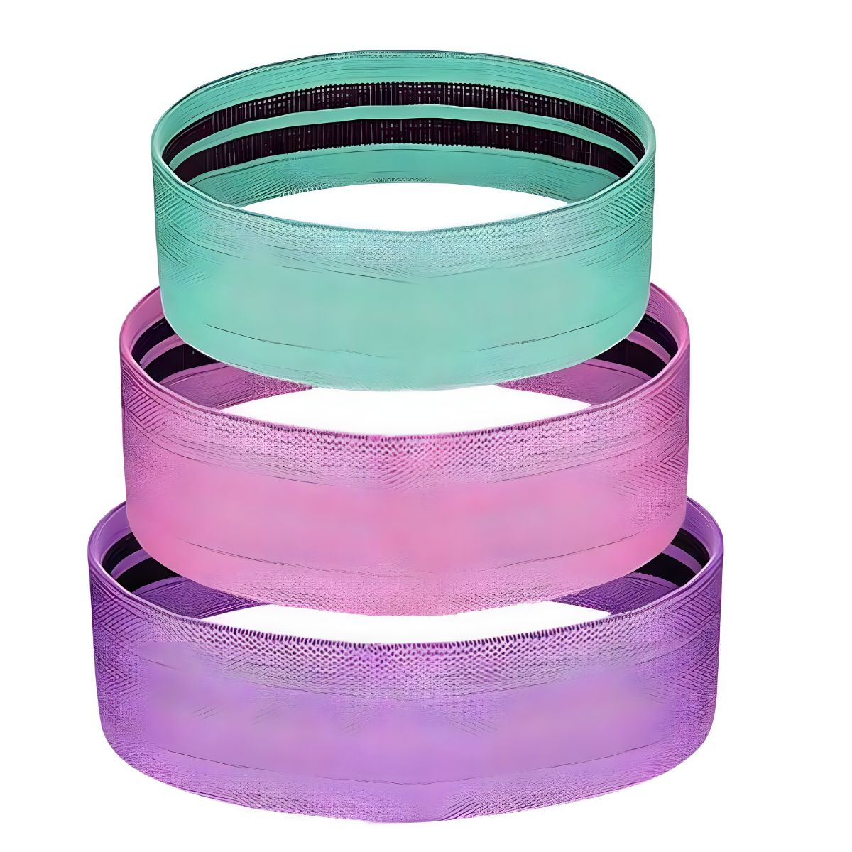 GENERICO - Set 3 Bandas Elásticas Resistencia Para Glúteos Piernas