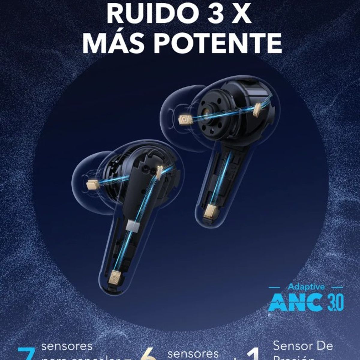 SOUNDCORE - Audífonos Inalámbricos Soundcore Liberty 4 Pro NC con Cancelación de Ruido -  Blanco Mate