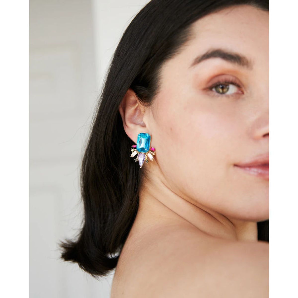 MI PLACARD - Aros Melissa Multicolor Turquesa