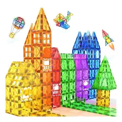 MUNDO MAGIA - Bloques Magneticos Construccion Juguete Armable Niños 100pcs