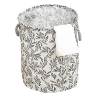 Cesto Ropa Sucia Caja Redonda Organizador Canasto Plegable