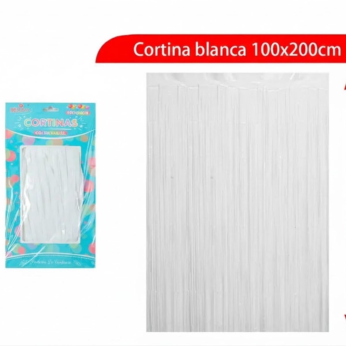 GENERICO - Cortina Blanca 100x200cm