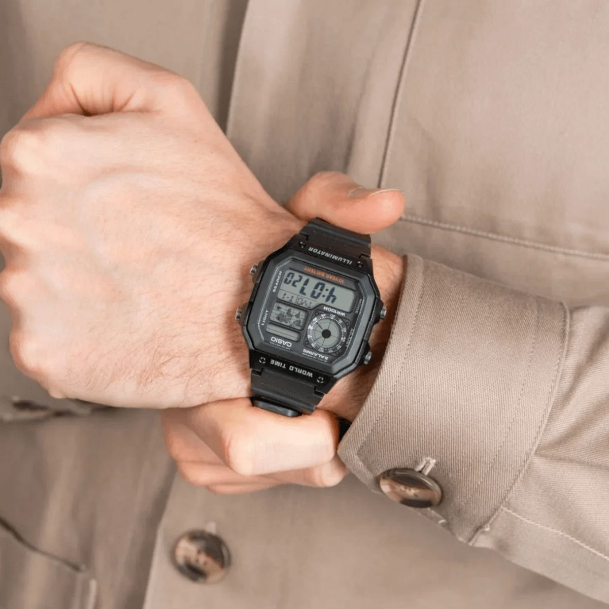CASIO - RELOJ CASIO AE-1200WH-1AVDF NEGRO HOMBRE
