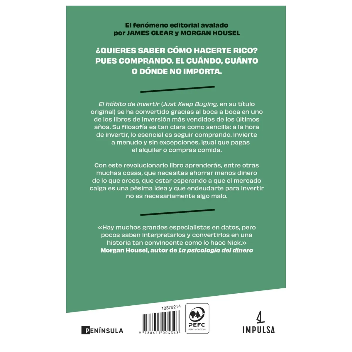 HITWAY MUSIC - EL HÁBITO DE INVERTIR JUST KEEP BUYING TAPA BLANDA - NICK MAGGIULLI - LIBRO