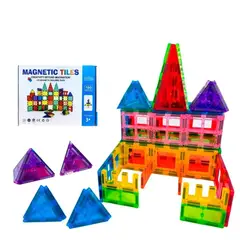 MUNDO MAGIA - Juego Bloques De Construcción Magnéticos 3d 60pcs Para Niños