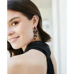 MI PLACARD - Aros Pilar Cristales Negros