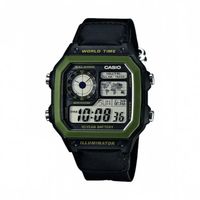 RELOJ AE-1200WHB-1BVDF WORLD TIME VERDE HOMBRE