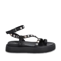 Sandalia Mujer Plataforma Negra 55953