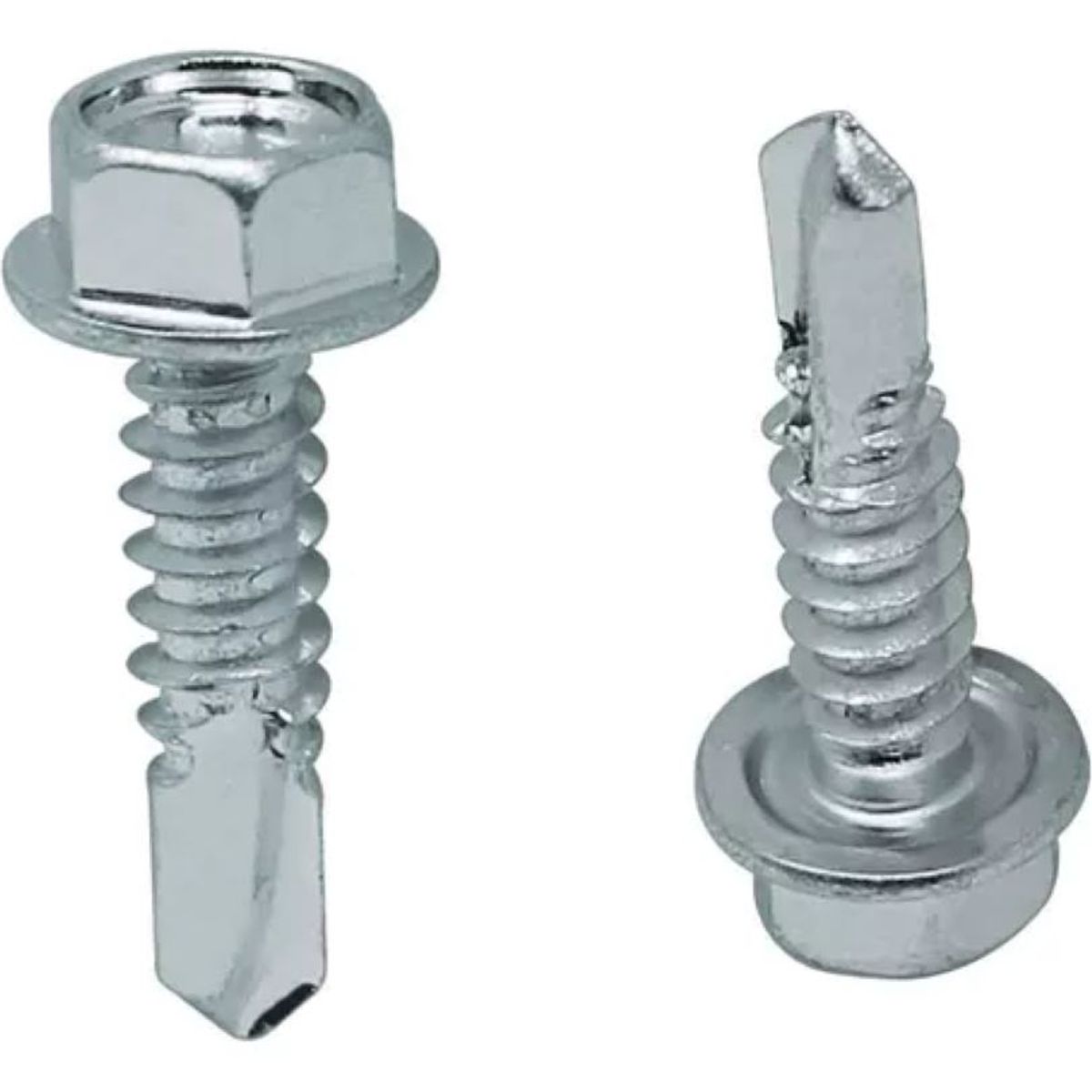 METALFER - Tornillo Cabeza Hexagonal S/g Punta Broca 10 X 5/8 (100un)