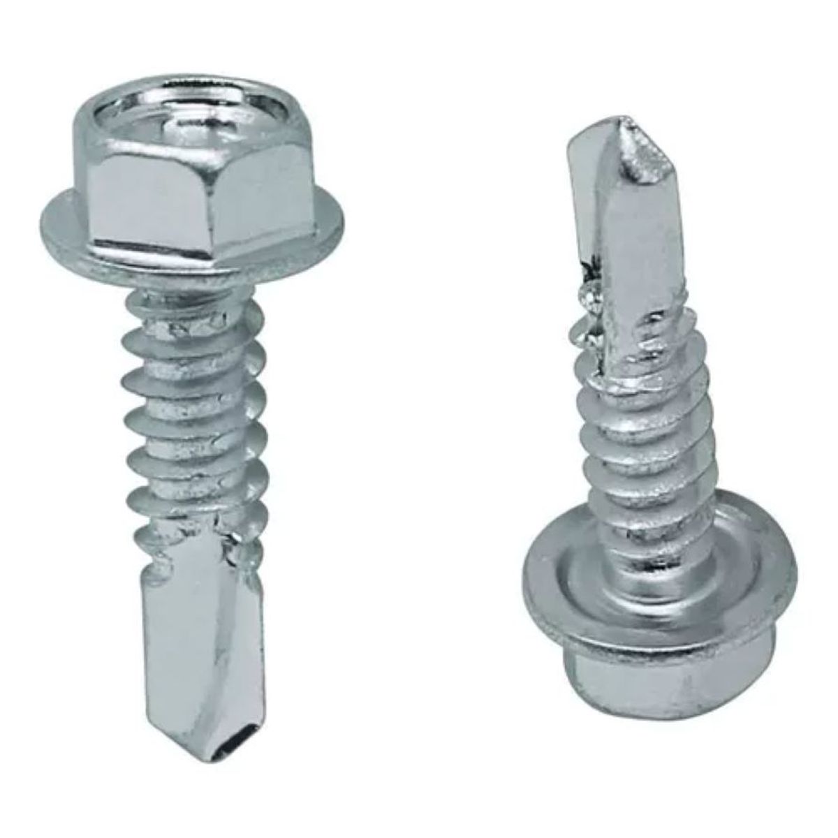 METALFER - Tornillo Cabeza Hexagonal S/g Punta Broca 10 X 5/8 (100un)