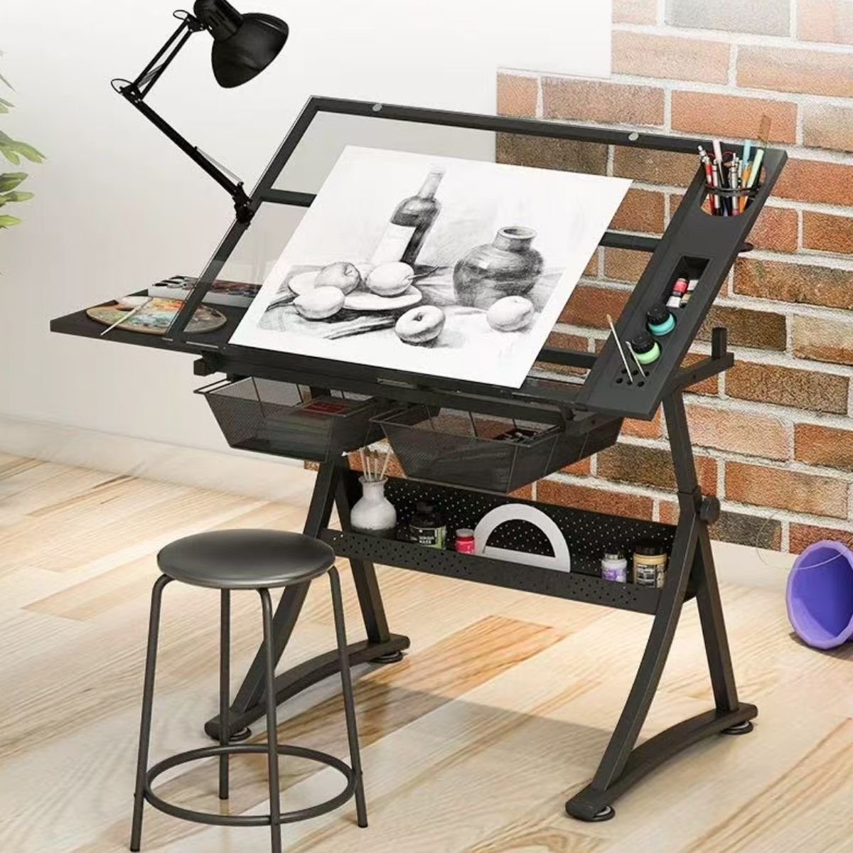 Mesa Dibujo Escritorio De Diseño Informático Altura regulable, marca HOMER OUTDOOR - Foto Principal