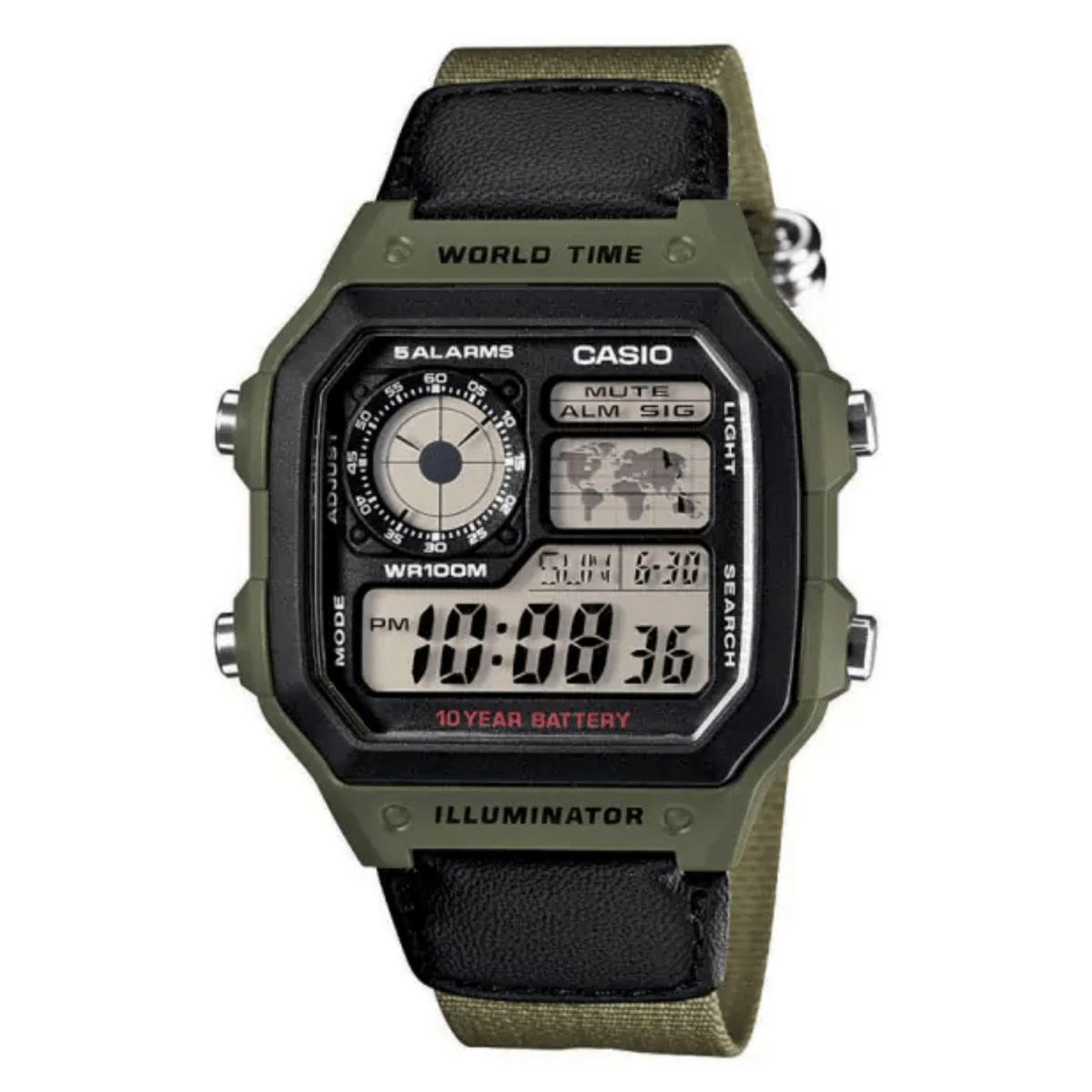 CASIO - RELOJ CASIO AE-1200WHB-3BVDF HOMBRE VERDE