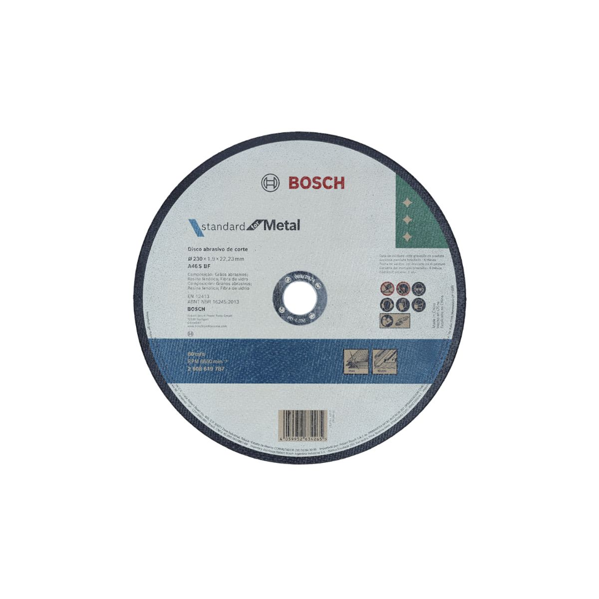 BOSCH - Pack De 5 Discos De Corte Standard For Metal +inox Bosch