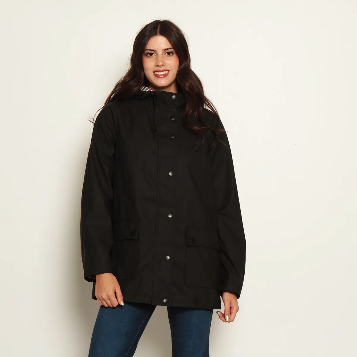 WADOS - CHAQUETA IMPERMEABLE CON CAPUCHA Y BOLSILLOS