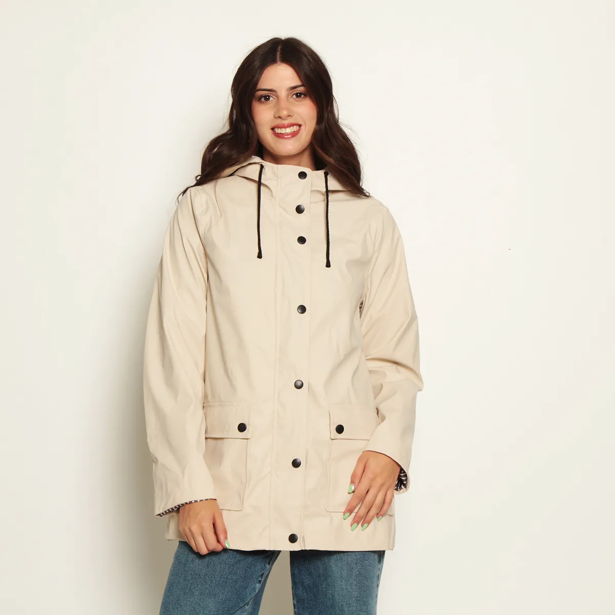 WADOS - CHAQUETA IMPERMEABLE CON CAPUCHA Y BOLSILLOS