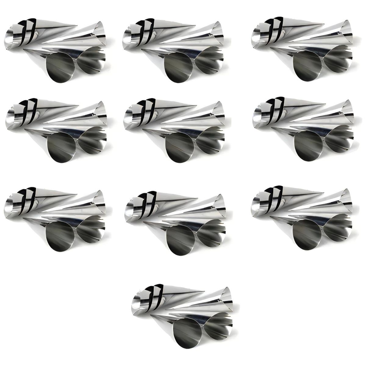 PASTELERIUSCL - X60 Cono Molde Para Cannoli Cachito Croissant Pan Danes Molde Para Cachito Molde Cannoli Molde