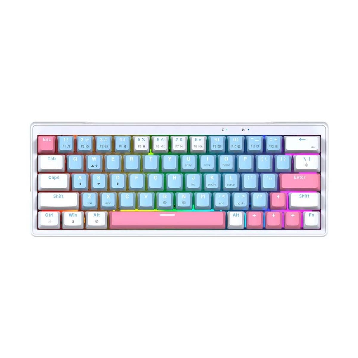 FANTECH - Teclado Fantech ATOM X63 MK611 AME Blue (Switch Rosie)