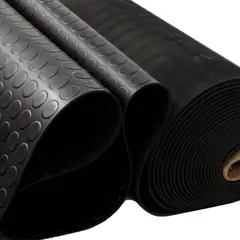 GENERICO - Piso De Goma Estoperol Negro 3mm Espesor De 130cm Ancho Rollo 20mt