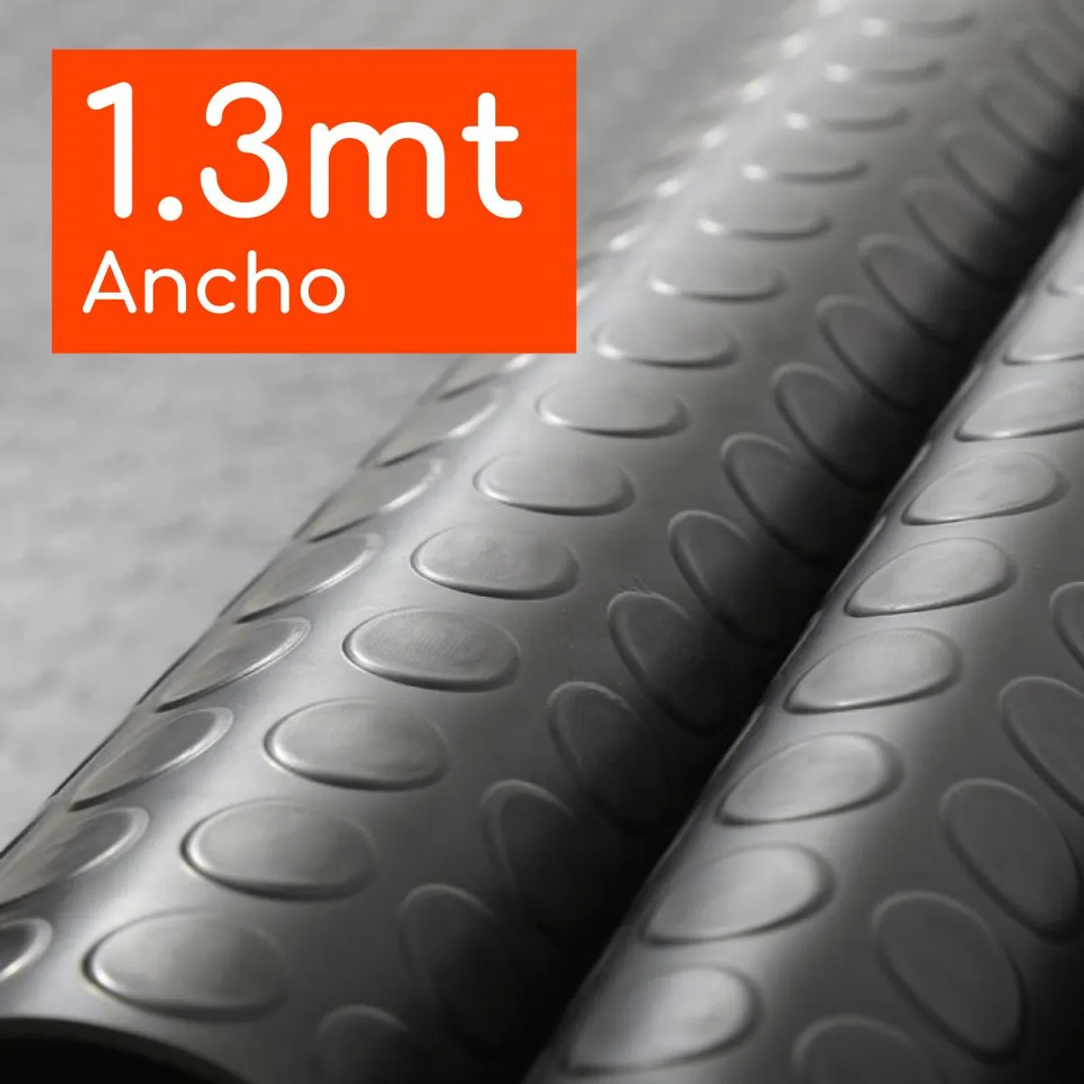 GENERICO - Piso De Goma Estoperol Negro 3mm Espesor De 130cm Ancho Rollo 20mt