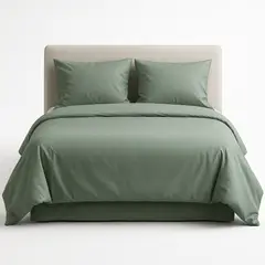 ARMONIA - Set de Sábanas Lisas Plaza y Media 800 Hilos Algodón