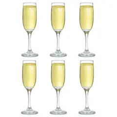 CRISTAR - Set 6 Copas Champagne Modelo Versalles 176mL Espumante