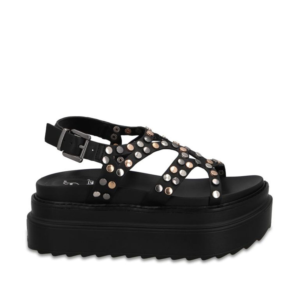 GOTTA - Sandalia Plataforma Negra Mujer 25236