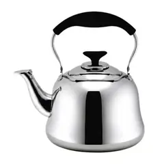 GENERICO - Tetera De Acero Inoxidable Cuello De Cisne De 5 Litros Color Plateado