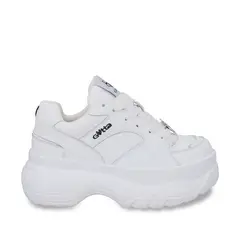 GOTTA - Zapatilla Plataforma Cuero Negra Mujer 9724A