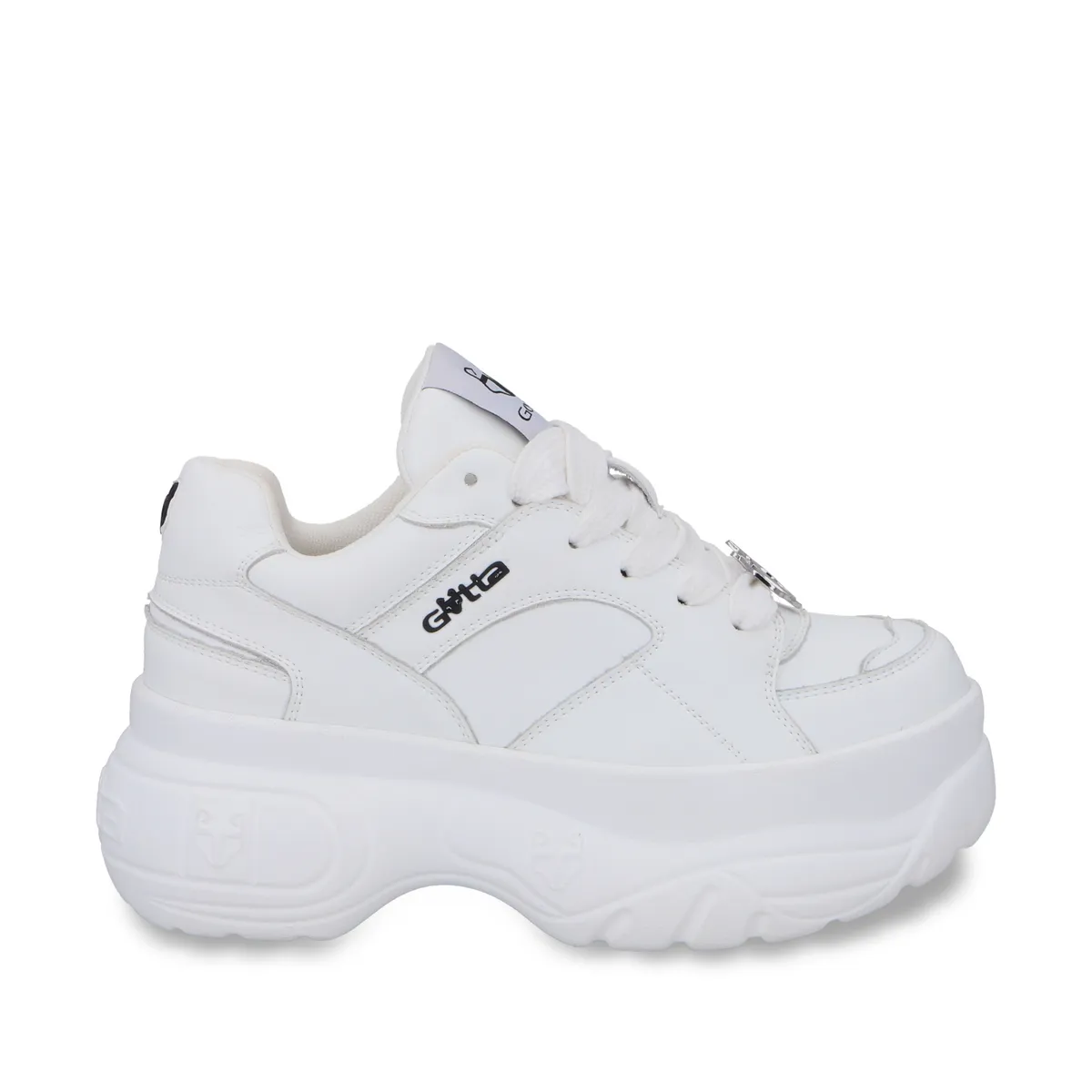 GOTTA - Zapatilla Plataforma Cuero Blanca Mujer 9724A