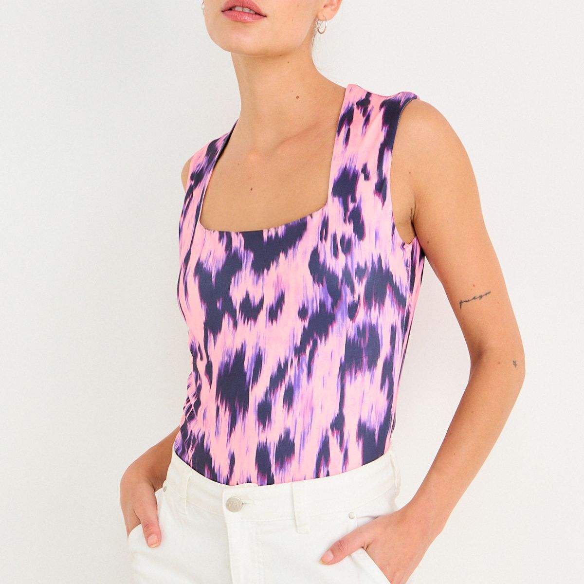 ASH - Body Fantasia Escote Cuadrado Mujer Rosa Ash