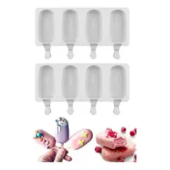 PASTELERIUSCL - X2 Moldes De Helado Molde Para Helado Molde Helados Molde De Silicona Moldes De Repostería Moldes