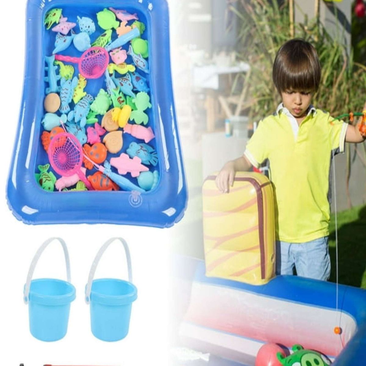 GENERICO - Juguete de Pesca Milagrosa Piscina Niños-Niñas