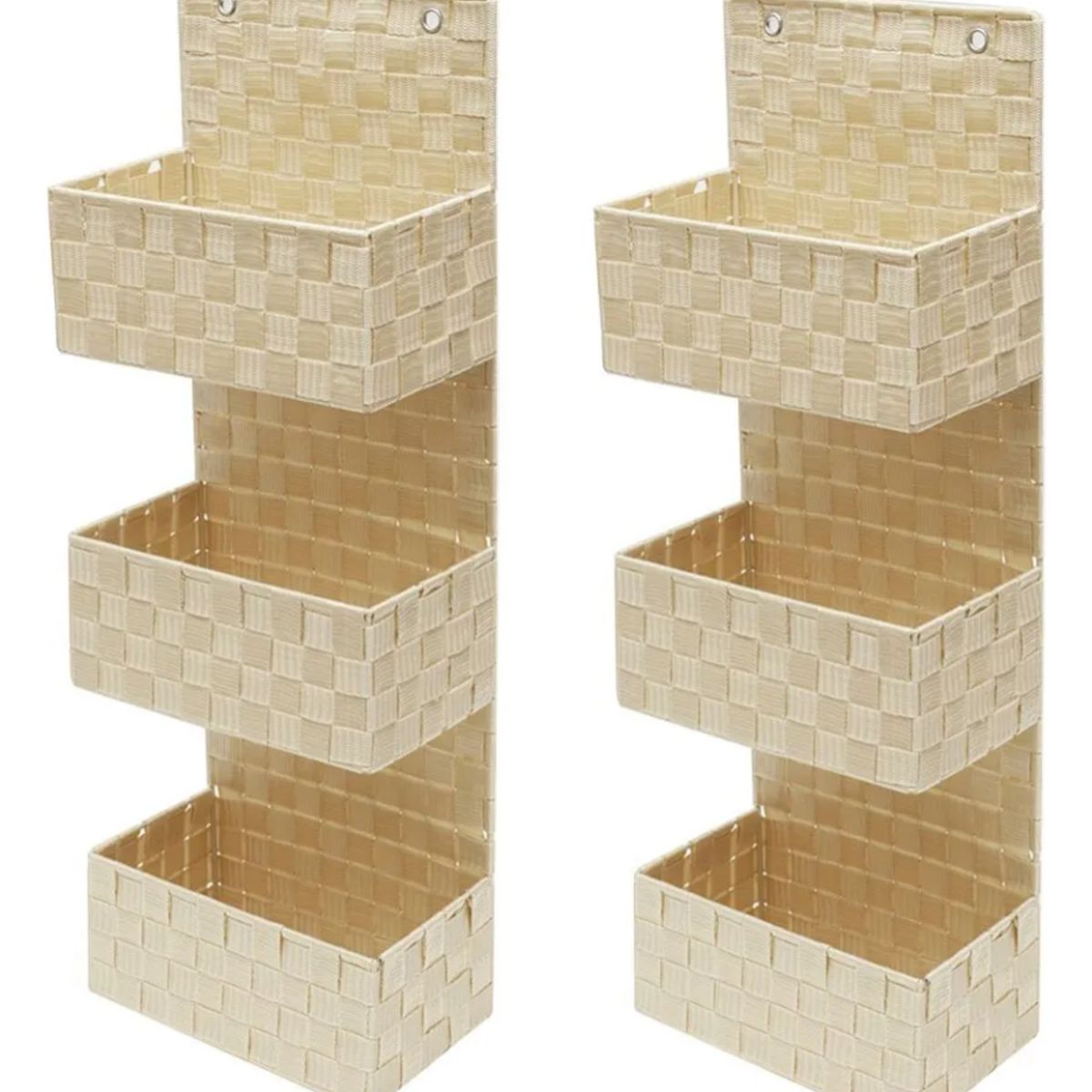 OKAY - Set 2 Organizador Tela Colgante Para Baño 3 Estantes