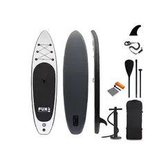 BASKO FITNESS - Stand Up Paddle Con Inflador Y Remo Black