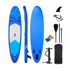 BASKO FITNESS - Stand Up Paddle Con Inflador Y Remo Azul