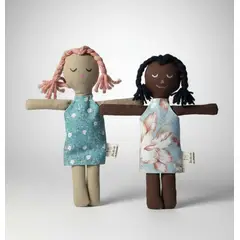 HAOKIDS - Muñecas de trapo para una infancia clásica Mónica & Emilia Waldorf y Montessori 32 cm Inclusión Educativa