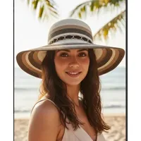 Sombrero Mujer Playa Plegable Para El Sol Protección Uv