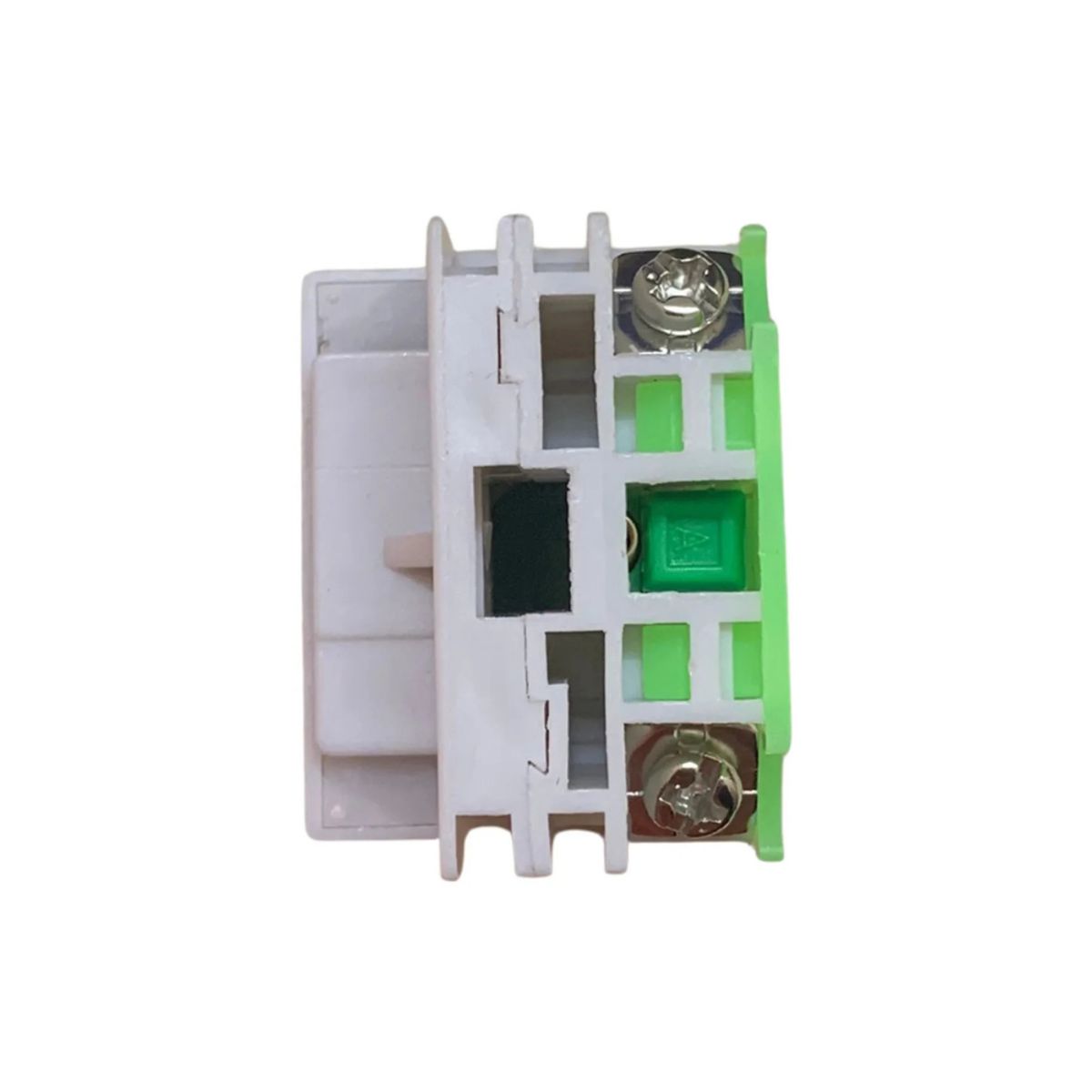 LEXO - Pulsador Plano Verde 1NO 22MM